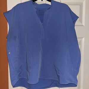 Figs Rafaela XL ceil blue scrub top